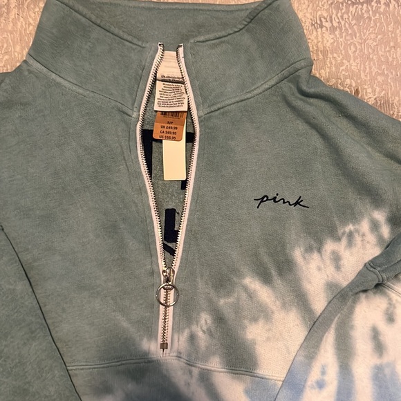 NEW PINK Oversized Half Zip - Picture 3 of 5